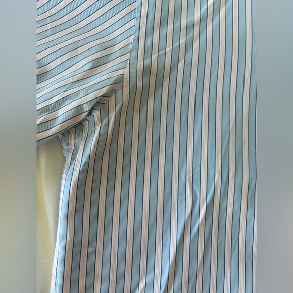 Faconnable Regular Fit Short Sleeve Striped Poplin Shirt - Picture 3 of 7